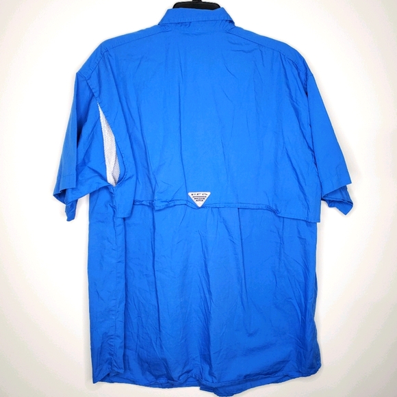 24) COLUMBIA 5 pocket button down Fishing Shirt Sz. M - Picture 4 of 4